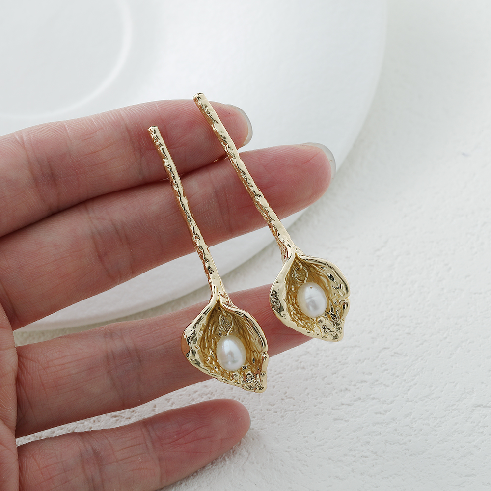2PCS Dainty Long Flowers Ear S - Jewelry Making Head Pins ulasan dan harga