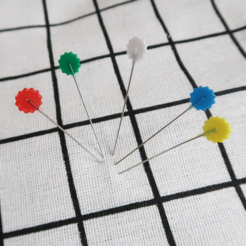50Pcs Assorted Bright Flat Flo - Head Pin Assorted ulasan dan harga