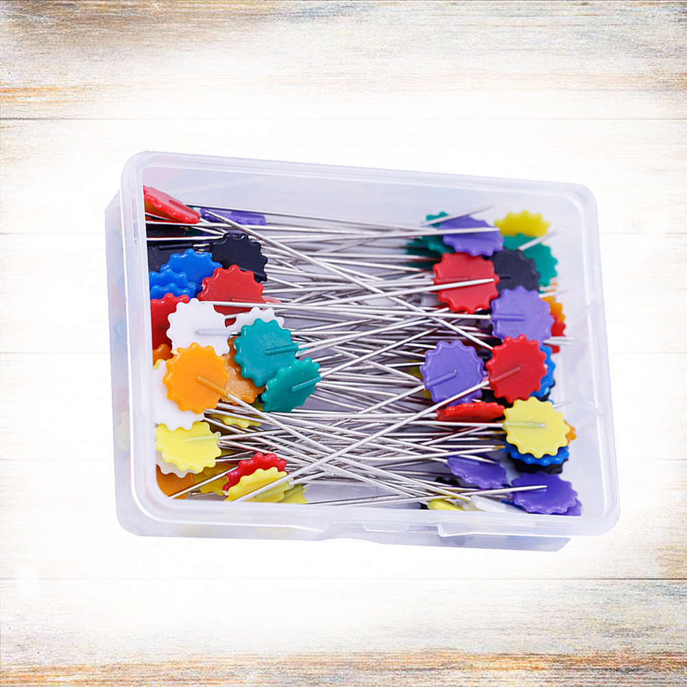 50Pcs Assorted Bright Flat Flo - Head Pin Assorted ulasan dan harga