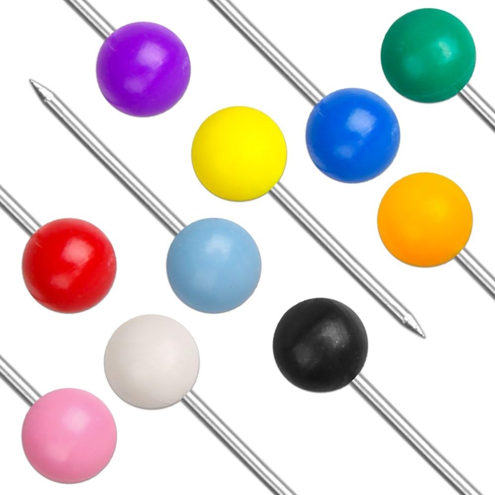 600pcs Colorful Push Pins, 1/8 - Head Pin Assorted ulasan dan harga