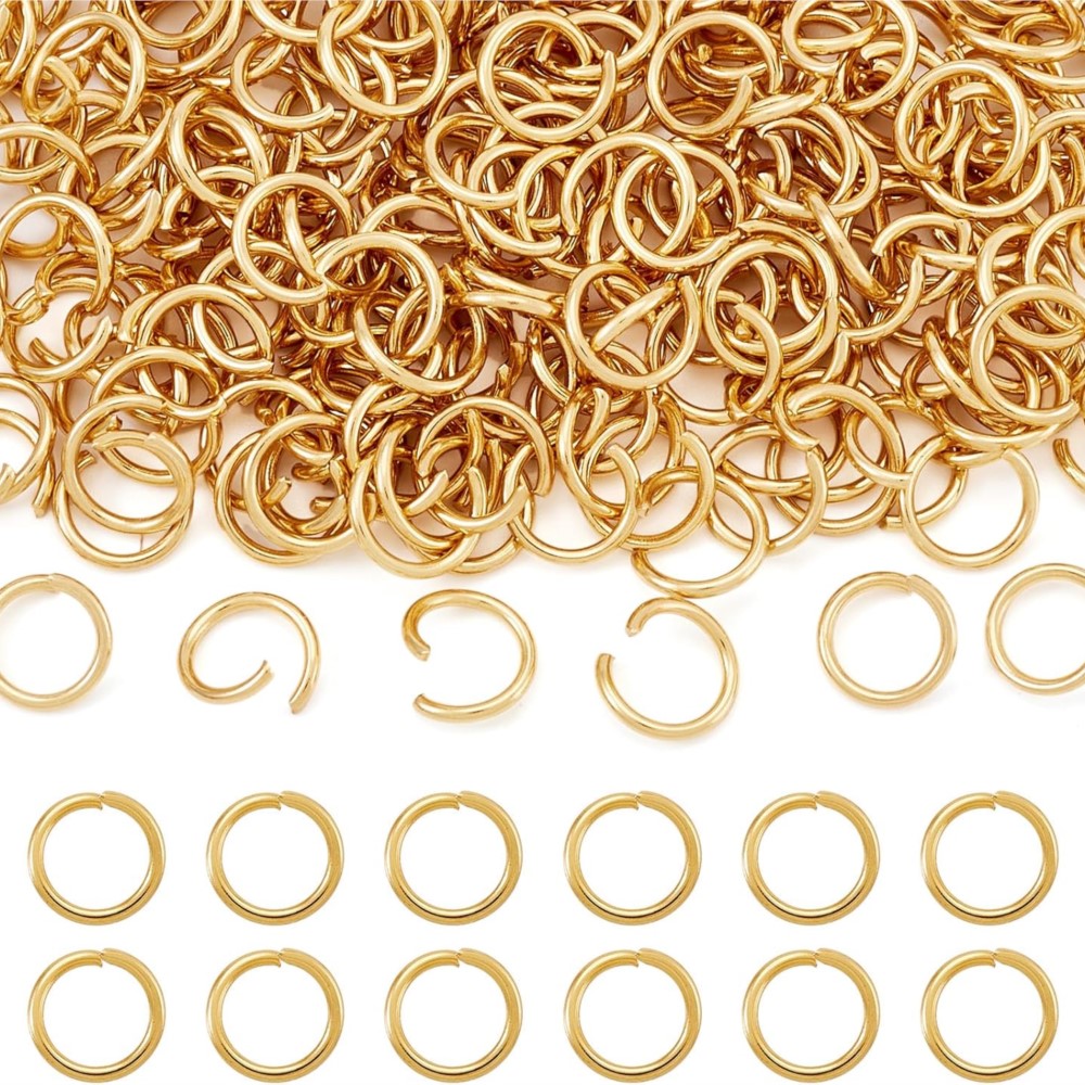 200/400Pcs Metal Gold Color Op - Jewelry Making Ring Tool ulasan dan harga