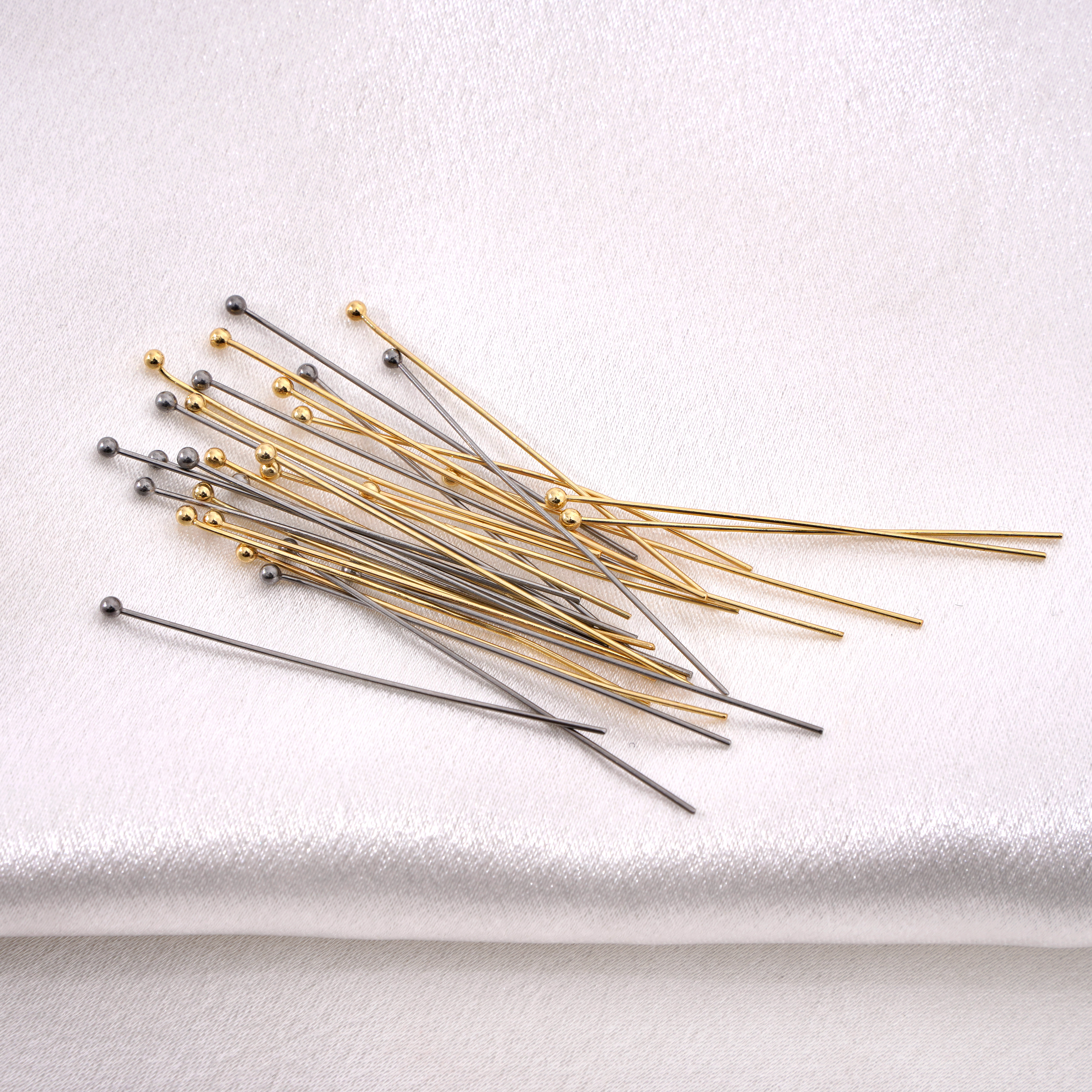 50-100pcs Stainless Steel Rhod - Jewelry Making Head Pins ulasan dan harga