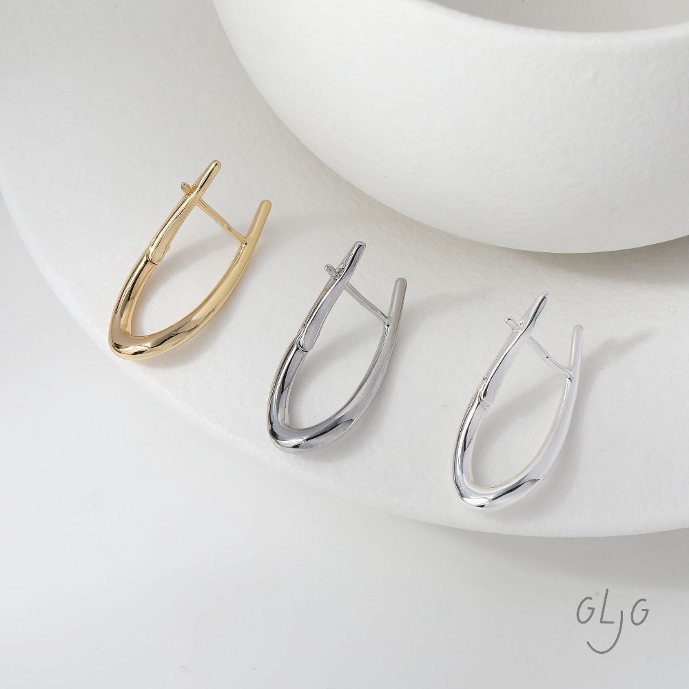 4PCS Twisted Shape Ear Studs D - Jewelry Making Head Pins ulasan dan harga