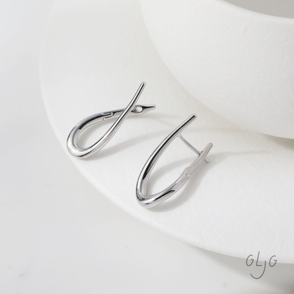 4PCS Twisted Shape Ear Studs D - Jewelry Making Head Pins ulasan dan harga
