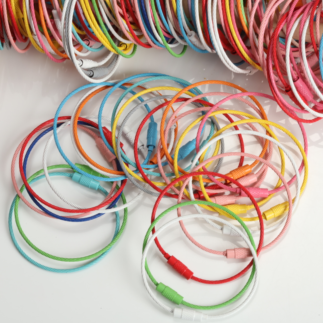 Multicolor Paint Coated Steel  - Jewelry Making Yarn ulasan dan harga