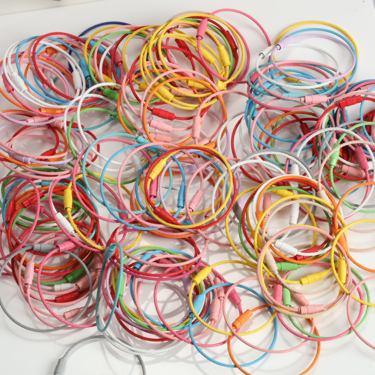 Multicolor Paint Coated Steel  - Jewelry Making Yarn ulasan dan harga