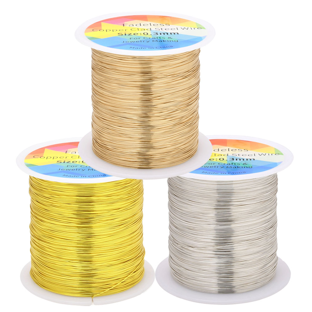 100m/328ft Fadeless Copper Cla - Jewelry Making Yarn ulasan dan harga