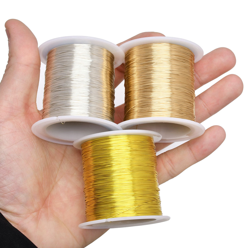 100m/328ft Fadeless Copper Cla - Jewelry Making Yarn ulasan dan harga
