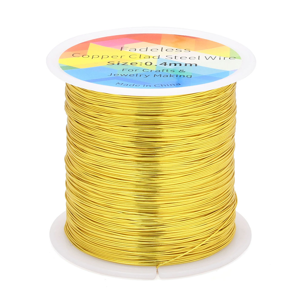 100m/328ft Fadeless Copper Cla - Jewelry Making Yarn ulasan dan harga