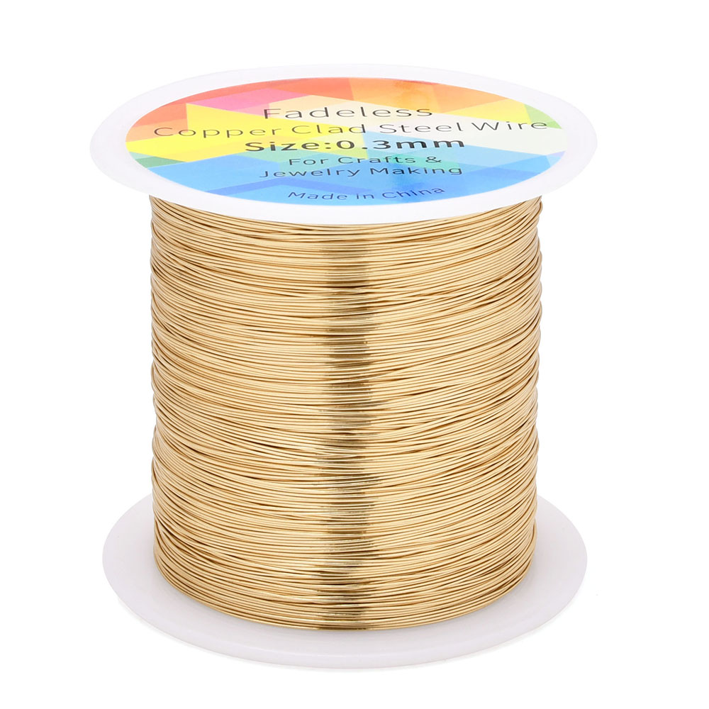 100m/328ft Fadeless Copper Cla - Jewelry Making Yarn ulasan dan harga