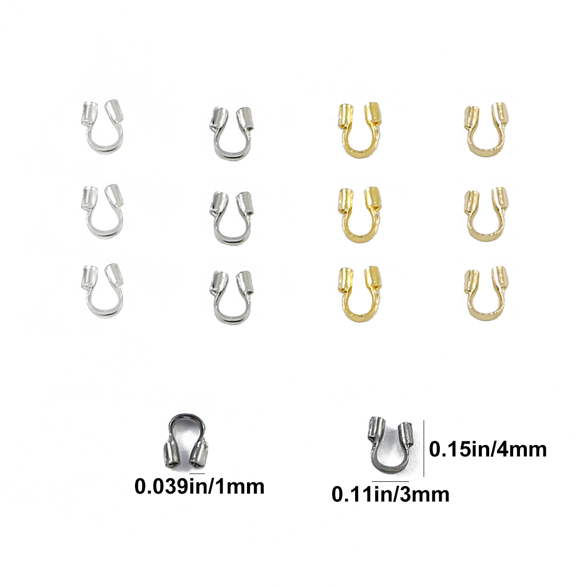 100-300pcs 3X4mm Wire Protecto - Jewelry Making Yarn ulasan dan harga